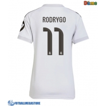 Fotballdrakt Dame Real Madrid Rodrygo Goes #11 Hjemmedrakt 2025-26 Kortermet